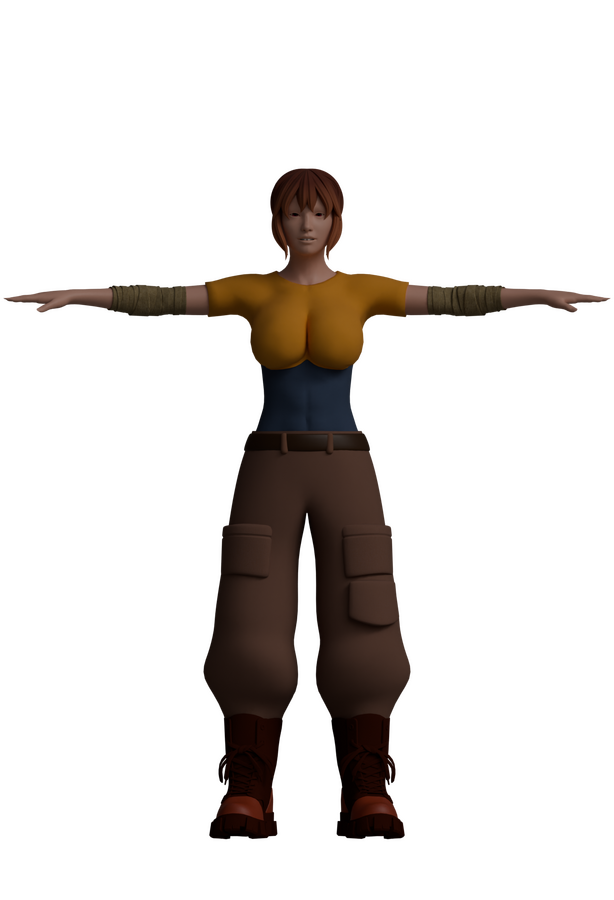 Miner Girl Model